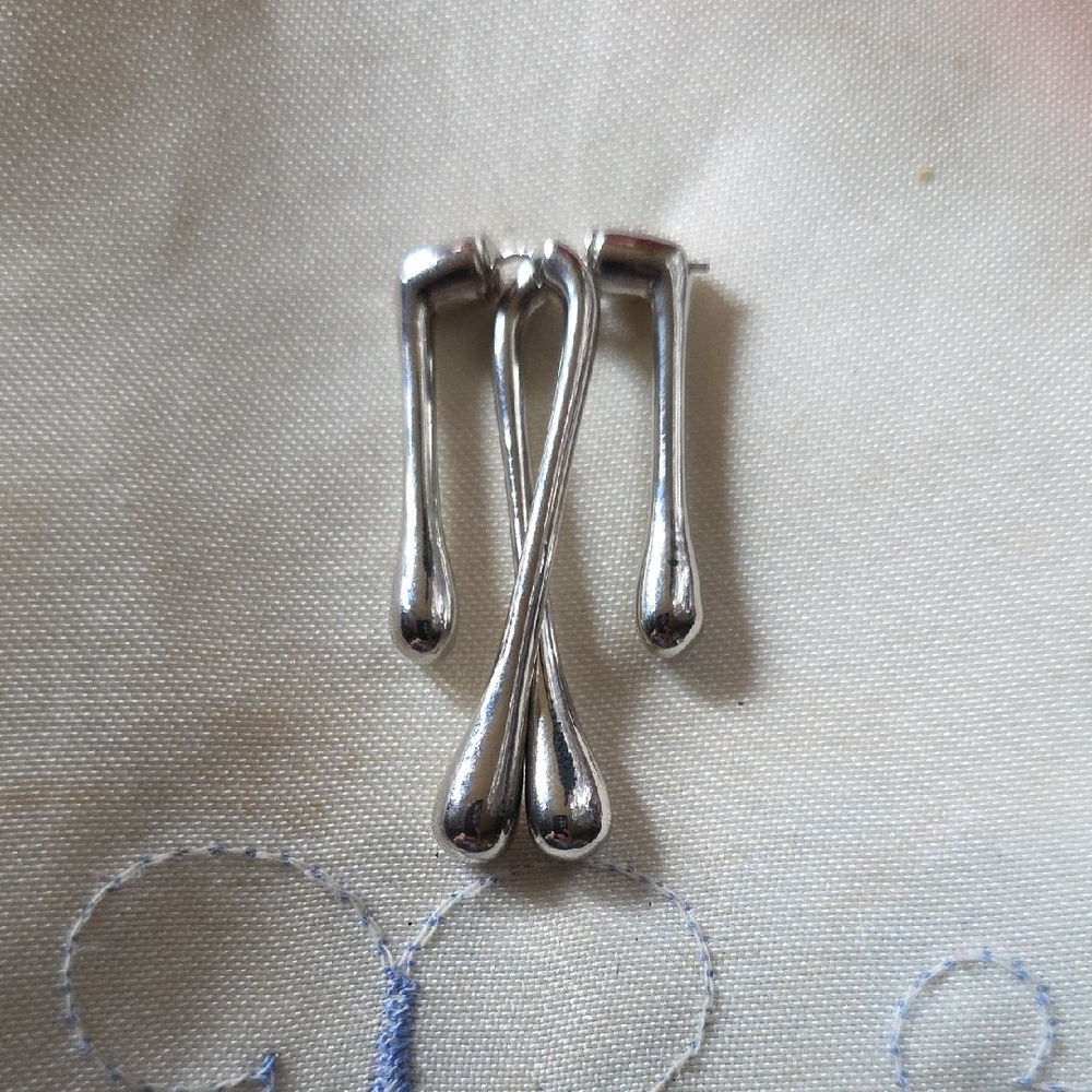 Silver Drop Earrings